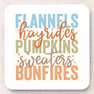 Fun Fall Vibes Getränkeuntersetzer