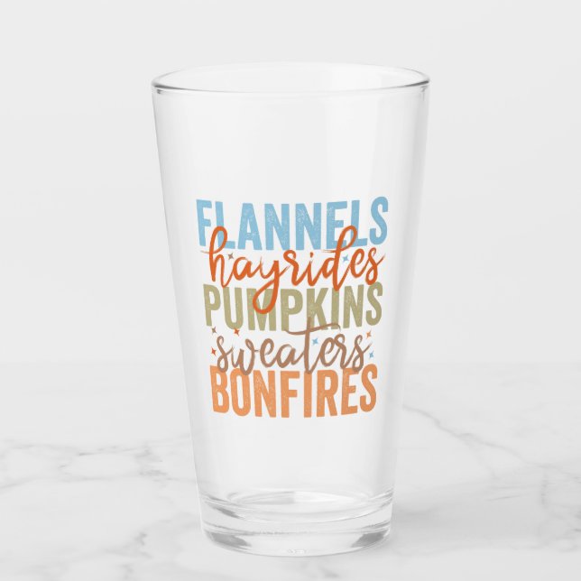 Fun Fall Vibes Glas (Vorderseite)