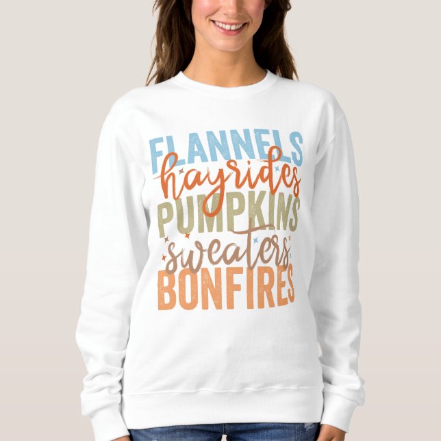 Fun Fall Vibes Sweatshirt (Vorderseite)
