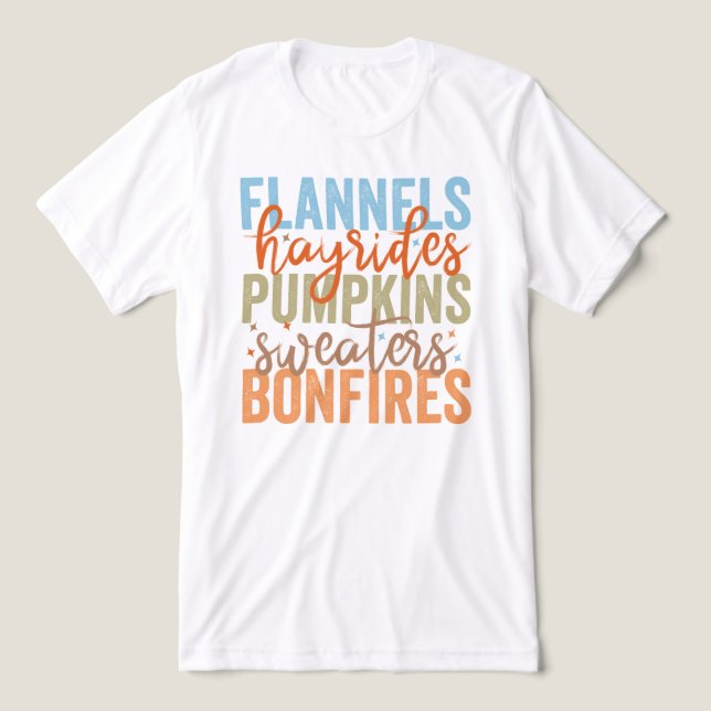 Fun Fall Vibes Tri-Blend Shirt (Design Vorderseite)