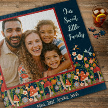 Fun Family Foto Puzzle Pilze Wildblumen
