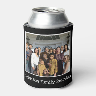 Fun Family Wiedersehen Foto Personalisiert Schwarz Dosenkühler