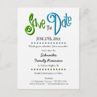 Fun Family Wiedersehen oder Party Save the Date