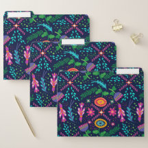 Fun farbenfroh stylisierte Blume