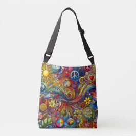 Fun farbenfrohe Boho Cross Body Bag Tragetaschen Mit Langen Trägern