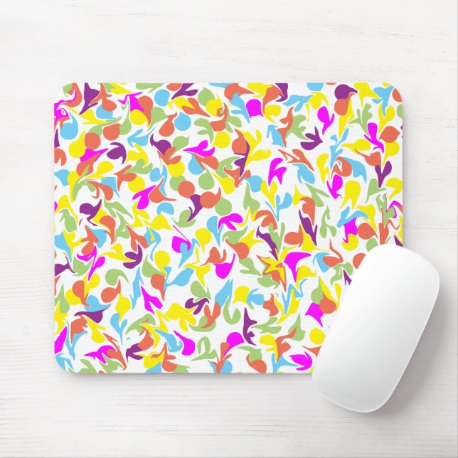Fun farbenfrohe, mehrfarbige Blobs Abstraktes Must Mousepad (Mit Mouse)