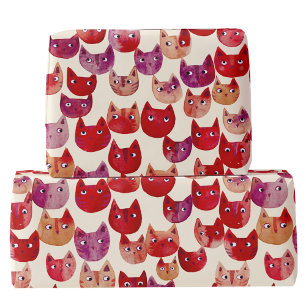Fun farbenfrohe Wasserfarbe Muster Geschenkpapier