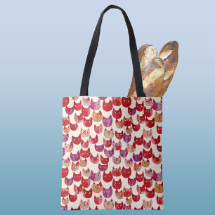 Fun farbenfrohe Wasserfarbe Muster Tasche