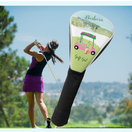 Fun Fem Golf Cart Landschaftlicher Personalisierte Headcover