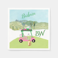 Fun Fem Golf Cart Landschaftlicher Personalisierte