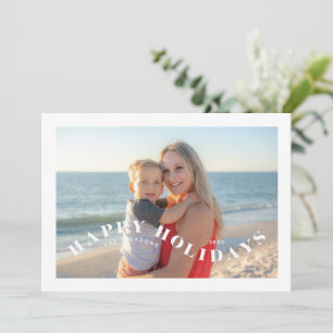 Fun Festif Swirl Photo Carte de vacances