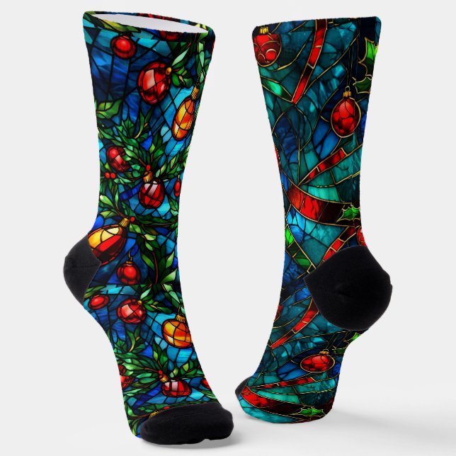 Fun Festiv festgehaltenes Glas ungerade Socken (Gewinkelt)