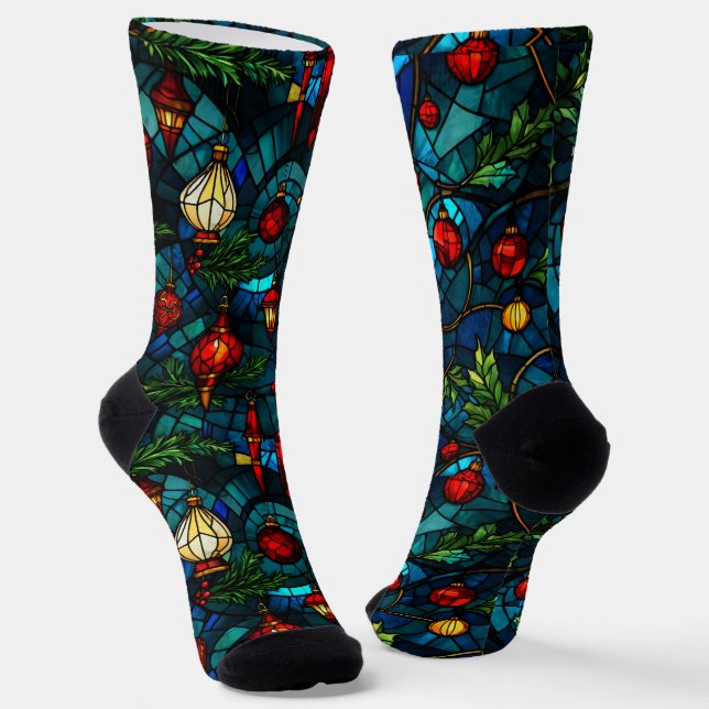 Fun Festiv festgehaltenes Glas ungerade Socken (Gewinkelt)