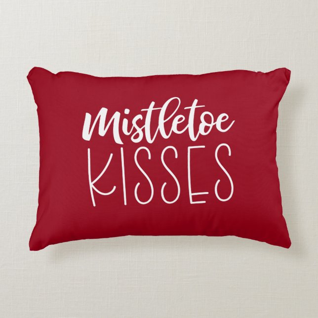 Fun Festive Red Christmas Throw Kissen (Vorderseite)