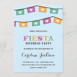 Fun Fiesta | Modern Birthday Party Einladung