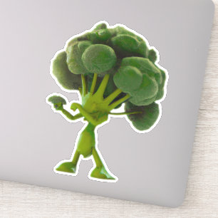 Fun Fighting Broccoli Aufkleber - Anpassbares Quir
