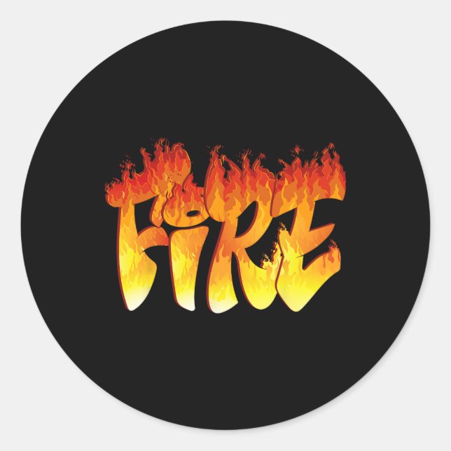 Fun Fire and Ice Costume Halloween Familie Matchin Runder Aufkleber (Vorderseite)