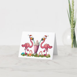Fun Flamingos Faltkarte Karte