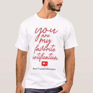 Fun Flirt Verabredet Liebe Rotes handgeschriebenes T-Shirt