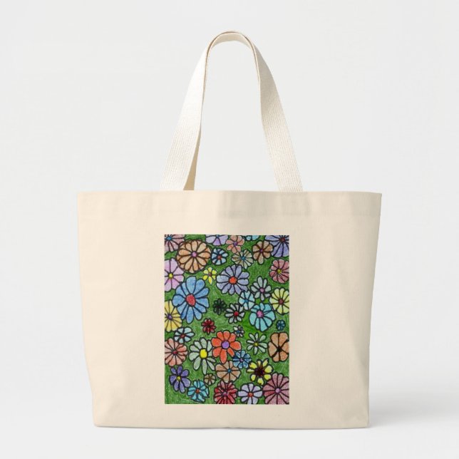 "Fun Floral #2" Sac fourre-tout Floral (Devant)