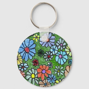 "Fun Floral #2" Schlüsselanhänger