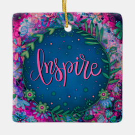 Fun Floral Inspirierte Hübsche Herzinspiriertheit Keramikornament