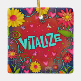 Fun Floral Vitalisieren Hübsche Dragonfly-Inspiriv Keramikornament