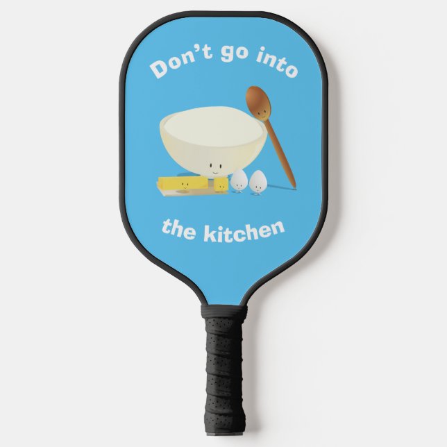 Fun Food Cartoon Küche Pickleball Schläger (Vorderseite)