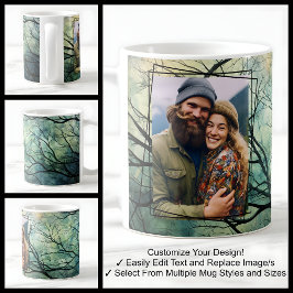 Fun Forest Tree Branches Foto Template Custom 020 Kaffeetasse
