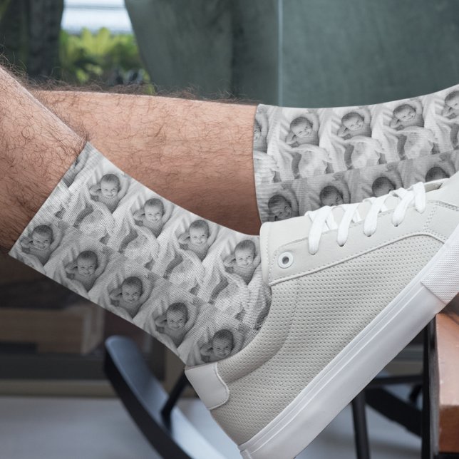 Fun Foto Anpassen Familienkind Personalisiert Socken (Von Creator hochgeladen)