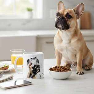 Fun French Bull Browns Ugh!!! PERSONALISIERE Kaffeetasse