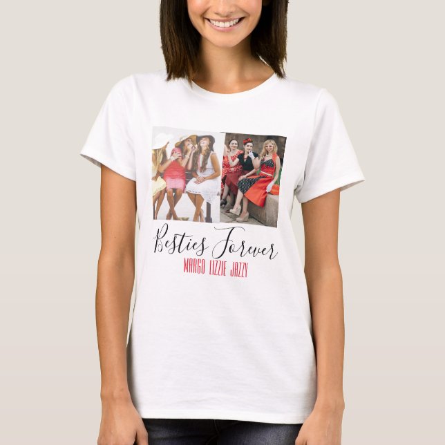 Fun Friendship Kundenspezifisches Foto T-Shirt (Vorderseite)