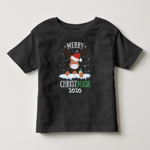 Fun fröhliche Christmask Rentiere Gesichtsmaske-En Kleinkind T-shirt