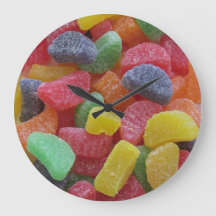 Fun Fruit Jelly Candy Wall Clock