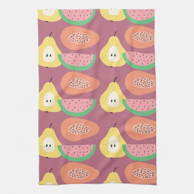 Fun Fruit Muster Geschirrtuch (Vertikal)