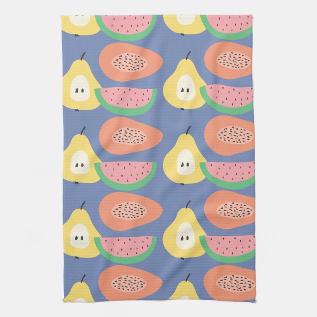 Fun Fruit Muster Geschirrtuch (Vertikal)