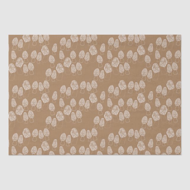 Fun Fungi Morel Mushrooms Muster Geschenk Seidenpapier (Vorderseite)