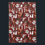 Fun Fungi Mushroom Fern Muster Geschirrtuch<br><div class="desc">Ich hoffe,  Ihnen gefällt dieses Design. Fügen Sie Ihren eigenen Text hinzu. Karo in meinem Shop für mehr passende Artikel wie Badetücher,  Decken,  Kissen,  Aufkleber,  Tasse,  Karten,  Papiertücher und andere Muster. Danke für den Einkauf mit mir! Wenn Sie etwas Angewohntes lass mir wissen!</div>