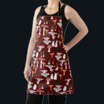 Fun Fungi Mushroom Fern Muster Schürze<br><div class="desc">Ich hoffe,  Ihnen gefällt dieses Design. Fügen Sie Ihren eigenen Text hinzu. Karo in meinem Shop für mehr passende Artikel wie Küchentücher,  Decken,  Kissen,  Aufkleber,  Tasse,  Karten,  Papiertücher und andere Muster. Danke für den Einkauf mit mir! Wenn Sie etwas Angewohntes lass mir wissen!</div>