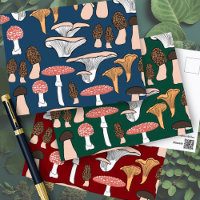 Fun Fungi Mushroom Pattern