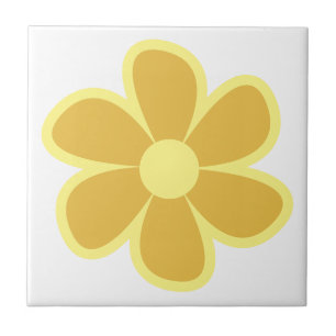 Fun Funky 60er 70er Retro Blume Fliese