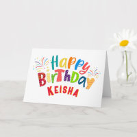 Fun Funky Happy Smile Carte de voeux Anniversaire