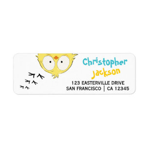 Fun Funny Niedlich Crazy Chicken Label
