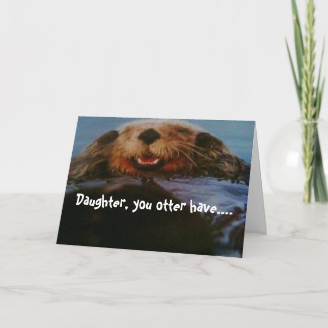 FUN GEBURTSTAG FÜR TOCHTER KARTE (Vorderseite)