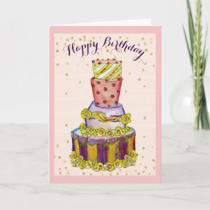 Fun Geburtstag Geburtstagskarte Kuchen Geburtstags Karte