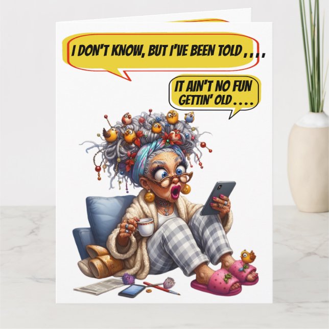 FUN GEBURTSTAG - SIEHE INNEN UND Zurück ... Karte (Vorderseite)