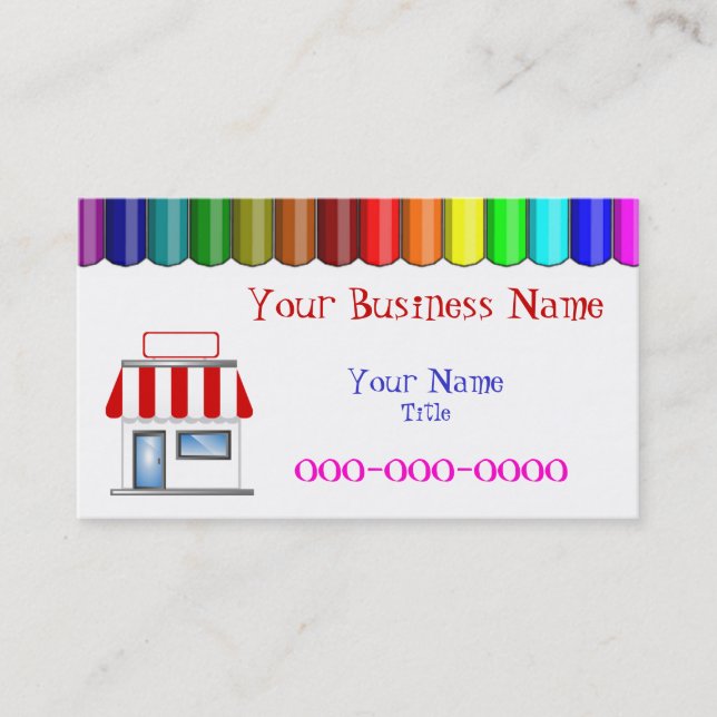 Fun Generic Business Card Visitenkarte (Vorderseite)