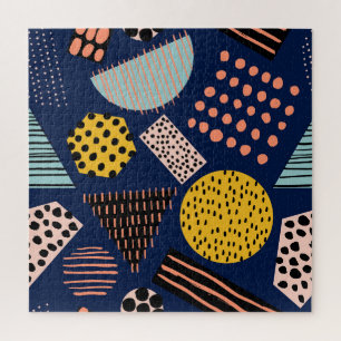 Fun Geometrie: Abstraktes mehrfarbiges Muster