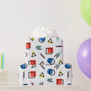 Fun geometrische Formen Moderne grafische Kunst Geschenkpapier