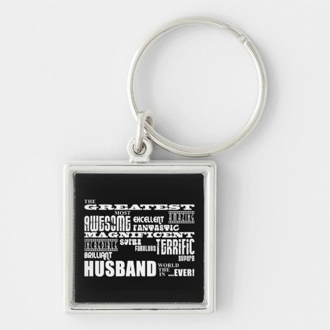 Fun Geschenke für Husbands: Bestes Ehemann Schlüsselanhänger (Vorne)